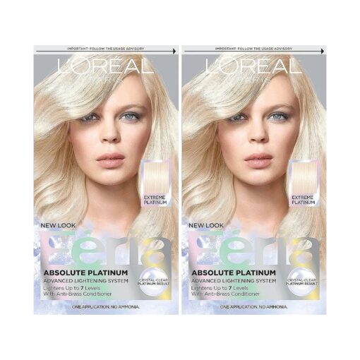 Feria Multi-Faceted Shimmering Permanent Hair Color, Extreme Platinum, Pack of 2