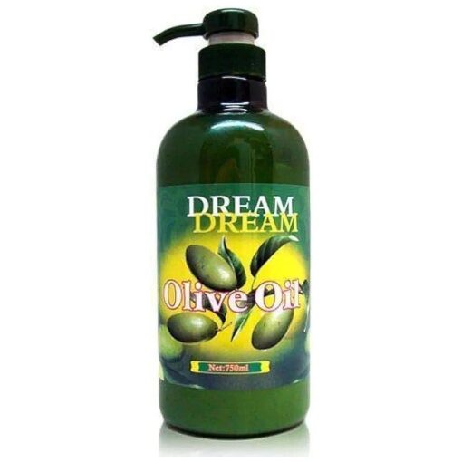 Dream Olive Oil Lotion for Body, Hands and Feet ; Creates Smooth, Non-Greasy, Delectable, Calming, Emollient Long Lasting Smell for Dry Skin ; Popular Use in Nail Salons & Spas - 750ml