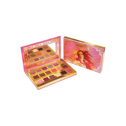 Lime Crime Venus XL Eye & Face Palette - 18 Highly Pigmented Matte and Metallic Eyeshadows - Long-Wearing, Buttery Smooth Formula - Mirrored Box - Vegan