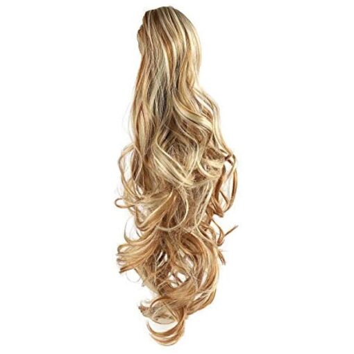 OneDor ( r ) 20" Curly Synthetic Clip In Claw Drawstring Ponytail Hair Extension Synthetic Hairpiece 190g with a jaw/claw clip ( R25 )