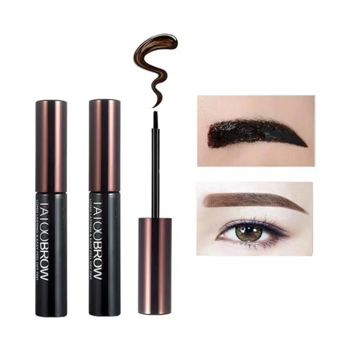 2 PCS Tattoo Peel Off Eyebrow Gel Tint, Tattoo Brow Peel Off Tint Gel,3 Days Long-Lasting Waterproof Brown Tattoo Gel Tint, Easy Application ( 101 Brown )