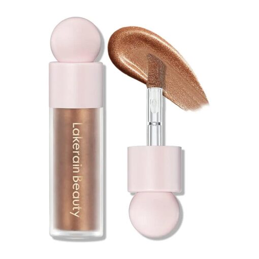 Liquid Luminizer Blush Makeup, Liquid Illuminator Face Highlighter, Waterproof Long Lasting, Natural Skin Tint, Moisturizing Face Blush Wand for Cheek, Candlelicht