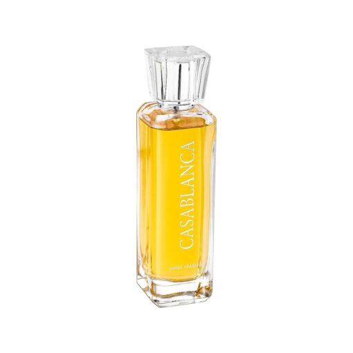 Swiss Arabian Casablanca for Unisex - Woody And Fruity Eau De Parfum Spray - Luxury Fragrance From Dubai - Long Lasting Artisan Perfume With Notes Of Apple, Patchouli, Amber And Vanilla- 3.4 oz