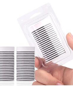 Self Adhesive Eyelashes Strips for Lashes Natural Look 36 Pcs Strong-Hold Reusable Self Adhesive Eyelashes Spare Adhesive Strip ( Black )