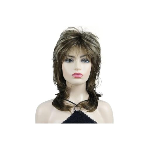 Wiginway Long Shaggy Layered Hair Natural Straight Wavy Shags Wig Soft Syhthetic Hair