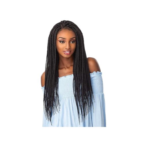 Sensationnel Synthetic Cloud 9 4x4 Part Swiss Lace Front Wig - BOX BRAID LARGE ( T1B/27 )