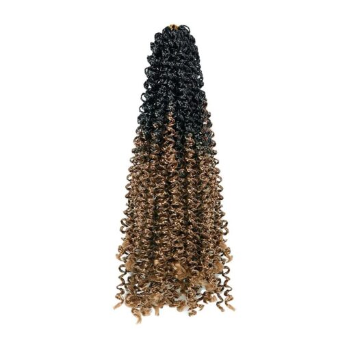 Wavy Small Box Braids Crochet Hair Curly ZiZi Braids Long Synthetic Hand Crochet Braids 28 Strands/Pack 8Packs 55 Inch Wave Crochet Box Braid Hair Extensions for Women ( T30 # )