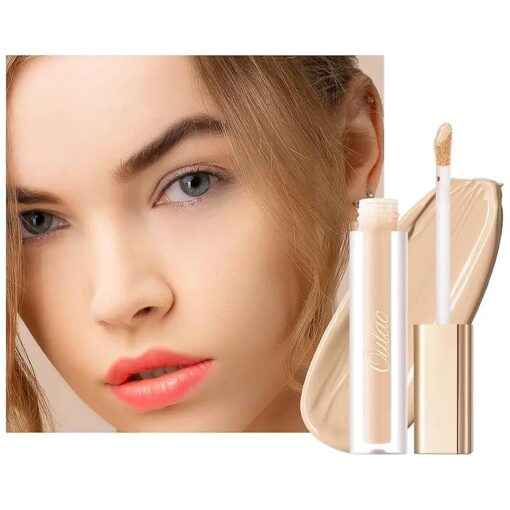 Oulac Full Coverage Concealer | Under Eye Concealer for dark circles | Matte Liquid Concealer Nourishing Skin, Ivory concealer Vegan 3.8ml