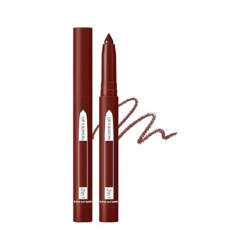 2-in-1 Lip Crayon, lip liner, Lip Liner Pencil, Slim Lip Pencil, Beauty Lip Gloss, Super Professional Tip Matte Lipstick ( # 10 )