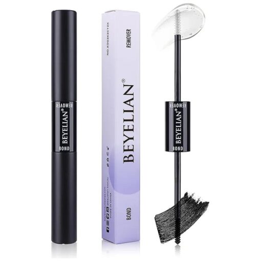 BEYELIAN Lash Bond and Remover, Cluster Lash Glue & Remover for Individual Lashes, Waterproof Mascara Wand Comfortable Lash Adhesive Super Strong Hold 48 Hours, Fast Removal Remover with No Residue