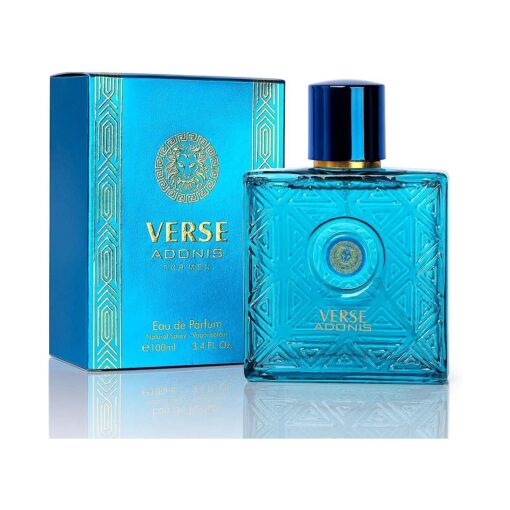 NovoGlow Verse Adonis Eau De Parfum for Men 3.4 Fl, Oz, 100ml Men 's Perfume Refreshing Combination of Woody Floral & Fruity Scents - Masculine Scent Lasts All Day A Gift for Any Occasion