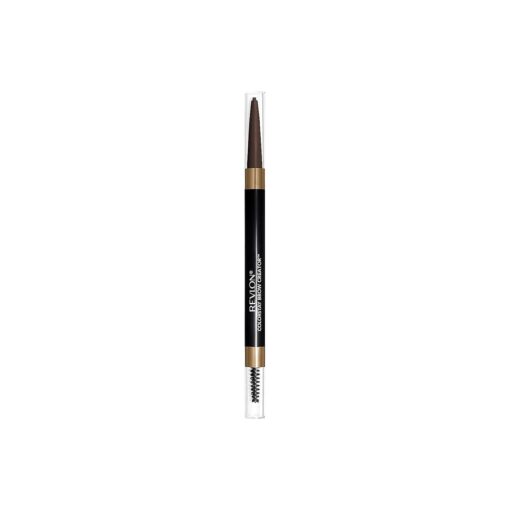 Revlon Eyebrow Pencil & Powder, ColorStay Brow Creator 2-in-1 Eye Makeup with Spoolie, Longwearing with Precision Tip, 610 Dark Brown, 0.23 Oz