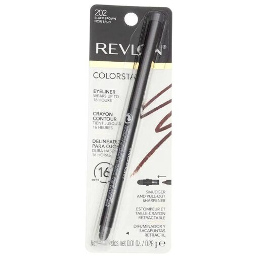 Revlon ColorStay Eyeliner Pencil, Black Brown [ 202 ], 0.01 oz ( Pack of 5 )