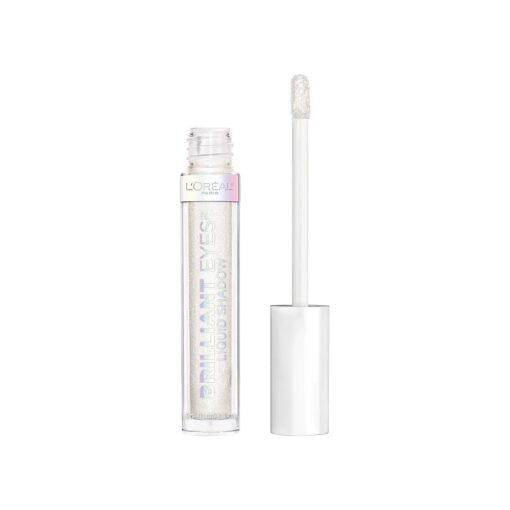 L'Oreal Paris Brilliant Eyes Shimmer Liquid Eye Shadow, Longwearing Lasting Shimmer, Crease Resistant, Flake-Proof, Precision Applicator, Quick Dry, Non-Greasy, String of Pearls, 0.1 oz .