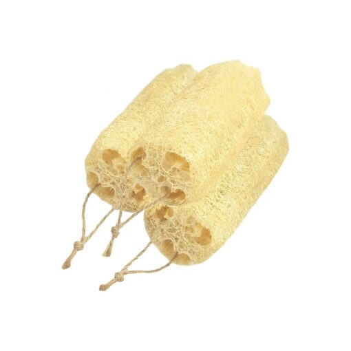 5" Natural Loofah Exfoliating Body Sponge Scrubber for Skin Care in Bath Spa, Loofahs Sponge Pack of 3