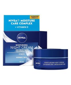 Genuine German Nivea Regenerating Night Care Cream Aqua Effect with Lotus Flower Extract for all skin types 1.69 fl, oz - 50ml