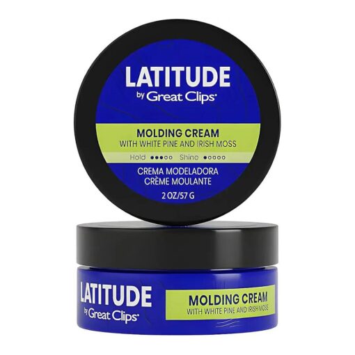 GREAT CLIPS LATITUDE Molding Cream | Hair Gel for Men | Low to Medium Hold + Low Shine | 2oz