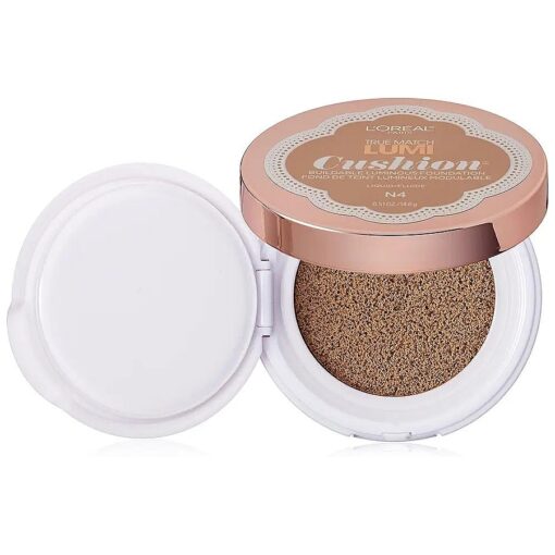 L'Oreal Paris True Match Lumi Cushion Foundation, N4 Buff Beige, 0.51 oz .