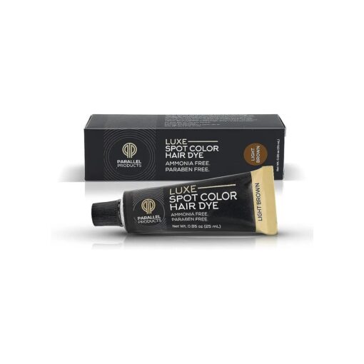 Luxe Color ( Light Brown ) - Cream Hair Dye - 25mL - Tint for Professional Spot Coloring - Covers Grey Hair - Root Touch-Up