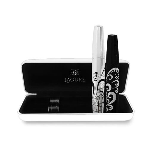 400x Silk Fiber Lash Mascara - Best for Thickening & Lengthening Eyelashes - Premium Quality, Last All Day, Waterproof, Smudge proof, Hypoallergenic - Includes Carry Case