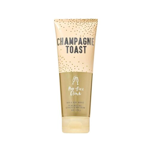 Bath and Body Works CHAMPAGNE TOAST Ultra Shea Body Cream 8 Ounce ( 2018 Limited Edition )