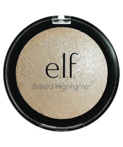 e.l.f., Baked Highlighter, Sheer, Shimmering, Hydrating, Blendable, Glides On, Creates a Radiant Glow, Nourishes, Moonlight Pearls, Infused with Vitamin E, Jojoba and Grape Oils, 0.16 Oz