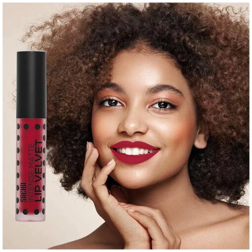 Intense Matte Lip Velvet by Sacha Cosmetics, Long Lasting Liquid Lipstick Lip Color Makeup, Best Lip Stain Tint Stick, 0.20 oz,5.0 g, Hello Boys !