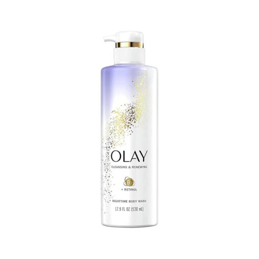 Olay Cleansing & Renewing Nighttime Body Wash, 17.9 Fluid Ounce ( Pack of 3 )