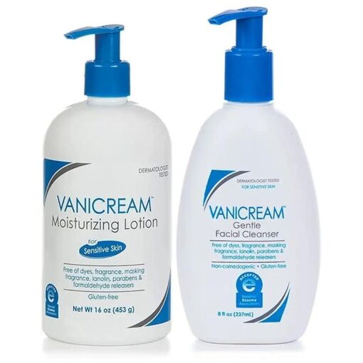 Vanicream Moisturizing Lotion, 16 Oz & Vanicream Gentle Facial Cleanser, 8 Oz