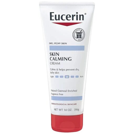 Eucerin Skin Calming Natural Oatmeal Enriched Creme White 14 oz