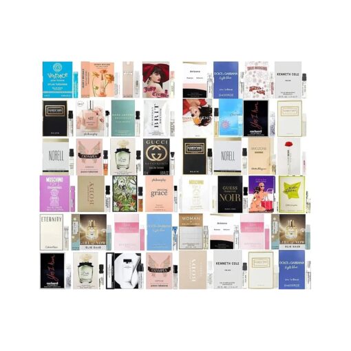 Women 's Designer Fragrance Sampler Set - Luxury High End Perfume Vial Sample Most Popular ( 12 Random Samples )