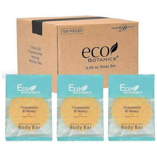 Eco Botanics Travel-Size Hotel Body Bar Soap, 0.89 oz ( Case of 100 )