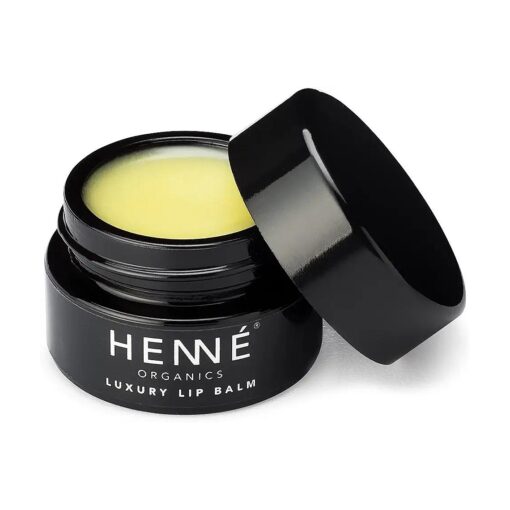 Henne Organics Luxury Lip Balm - Natural and Organic Moisturizer - 0.35 Ounce Jar