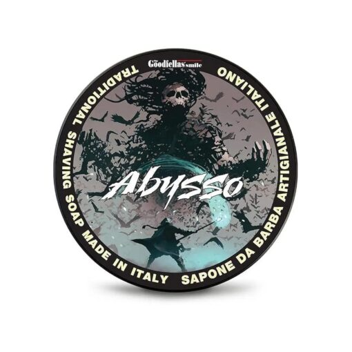 Luxury Shaving Soap, Formulated for Use with A Shaving Brush, Made in Italy ( Abysso - Fresh Citrus, Floral, Oak )