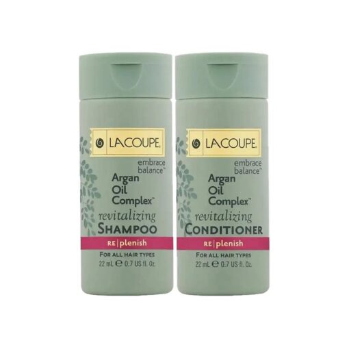 Lacoupe Shampoo and Conditioner - Set of 18 0.75Oz each - 9 Each Shampoo and 9 Each Conditioner Total 13.5 Oz