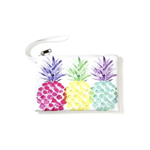 by you Portable Makeup case Cosmetic Bag Pouch Travel Organizer Toiletry Bags for Women ( M-Pineapple )