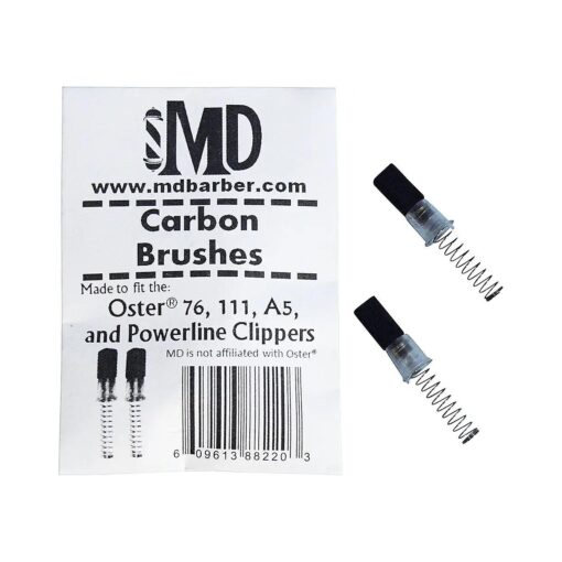 MD ( r ) Barber Carbon Brushes Compatible with Oster 76, 111, A5, and Powerline Clippers