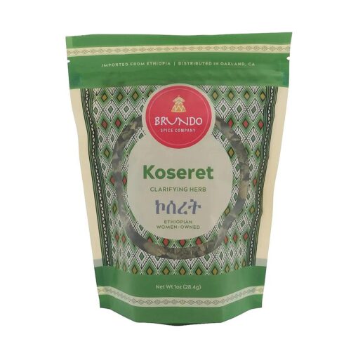 Koseret | Ethiopian Butter Clarifying Herb | Made in Ethiopia | Non-GMO | Organic | Imported from Ethiopia, 2 Ounce ( Pack of 1 )