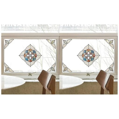 Artscape Venice Amber Window Accent 12" x 12" ( Pack of 2 )