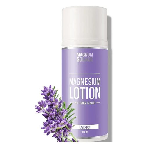 Magnesium Lotion with Aloe, Shea, Coconut - Alternative to Topical Magnesium Cream - Lavender