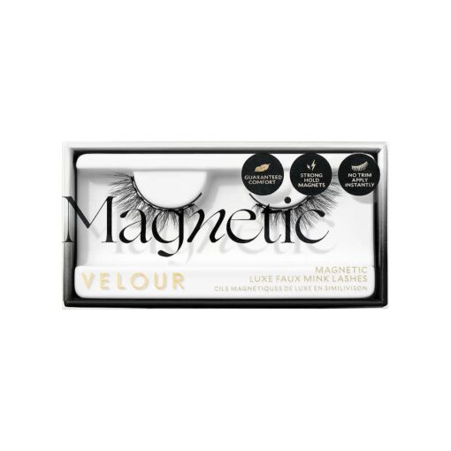 Velour Magnetic Eyelashes - Luxurious False Lashes - Reusable Magnetic Lashes - Wear up to 30x - Vegan, All Eye Shapes, Natural Magnetic Lashes, Magnetic Eyeliner not Included ( She 's A Magnet )