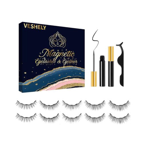 Magnetic Eyelashes with Eyeliner 5 pairs