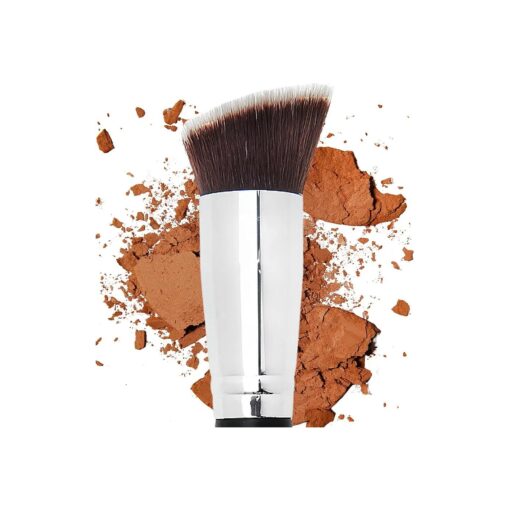 Contour Brush Bronzer Brush Blush Brush - Flat Angled Kabuki Brush for Face, Foundation Brush, Dense Synthetic Bristles for Blending, Buffing, Stippling, Setting with Powder Cream Liquid Makeup