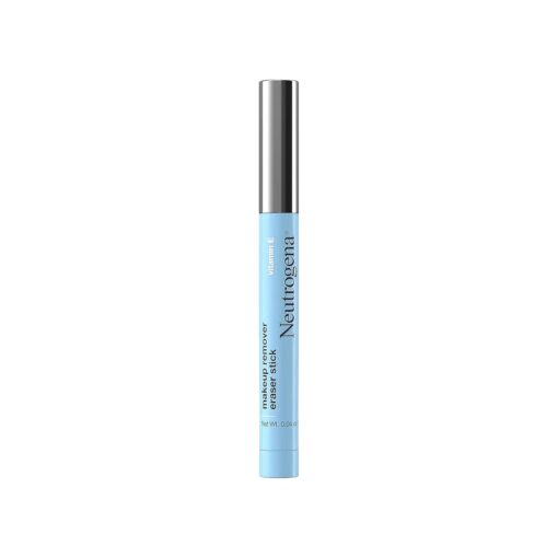 Neutrogena Makeup Remover Eraser Stick with Vitamin E, Easy-to Use & Travel-Friendly Makeup Removing Gel Pen for On-the-Go Touch-Ups of Stray or Smudged Eyeliner, Lipstick, & More, 0.04 oz