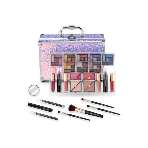 Color Nymph Makeup Kit For Women, Kids Makeup Set For Teens Girls Professional Make Up Kits With Travel Case Full Cosmetics Kit w/ 35 Colors Eyeshadows Lipstick Blush Brushes Lipgloss Mascara