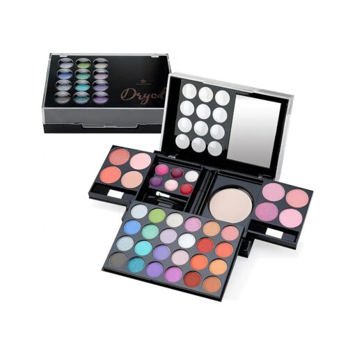 Color Nymph All In One Makeup Palette Set Kit, Portable Travel Makeup Kit for Girls with 24-Colors Eyeshadows Facial Blusher Lip Gloss Pressed Powder Mascara Brushes Mirror