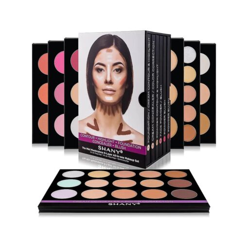 SHANY The Mini Masterpiece 6 Layers Foundation, Concealer, Camouflage, Contour, Blush Palette