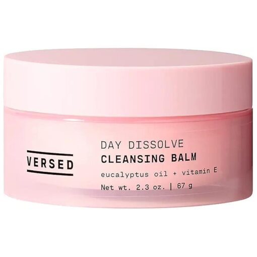 Versed Day Dissolve Cleansing Balm - Makeup Melting Balm Infused with Vitamin E + Eucalyptus Oil to Calm Skin - Oil Based Double Cleanser with Avocado + Jojoba Oil ( 2.3 oz )