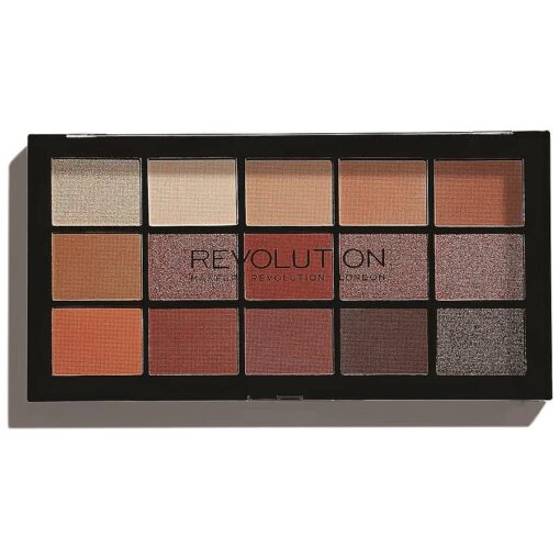 Makeup Revolution Reloaded Palette, Makeup Eyeshadow Palette, Includes 15 Shades, Lasts All Day Long, Vegan & Cruelty Free, Iconic Fever, 16.5g