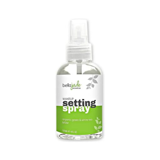 Makeup Setting Spray for Face - Long Lasting Mist : Hydrating Dewey Finishing + Organic Green Tea & MSM - All Skin Types - Large 4 oz Bottle